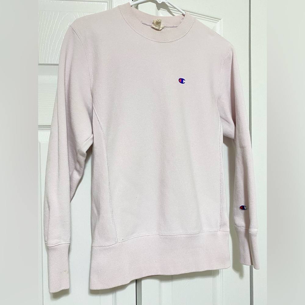 Pink champion crewneck